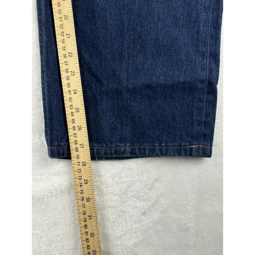 Levi's Mens Jeans 501 Button Fly Blue Denim‎ Jeans Size 46x32 (42x28 Measured)